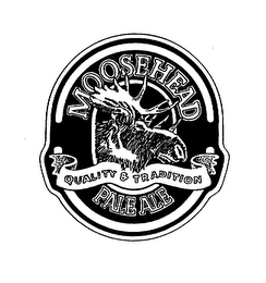 MOOSEHEAD QUALITY & TRADITION PALE ALE logo