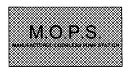 M.O.P.S.  MANUFACTURED ODORLESS PUMP STATION logo