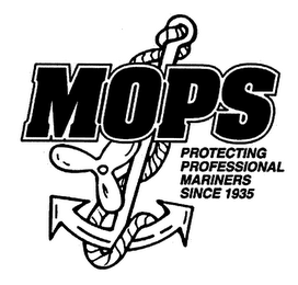 MOPS PROTECTING PROFESSIONAL MARINERS SINCE 1935 logo