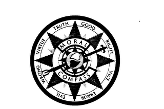 MORAL COMPASS VIRTUE-TRUTH-GOOD-RIGHT-VICE-ERROR-EVIL-WRONG logo