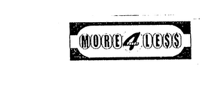 MORE-4-LESS FOODS logo