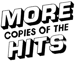 MORE COPIES OF THE HITS logo