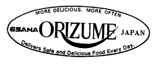 MORE DELICIOUS, MORE OFTEN ESANA ORIZUME JAPAN DELIVERS SAFE AND DELICIOUS FOOD EVERY DAY. logo