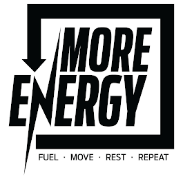 MORE ENERGY FUEL MOVE REST REPEAT logo