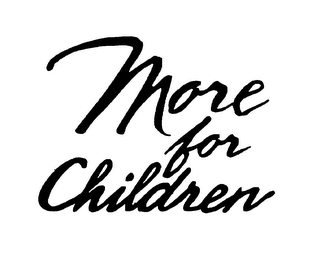 MORE FOR CHILDREN logo
