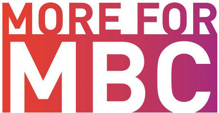 MORE FOR MBC logo