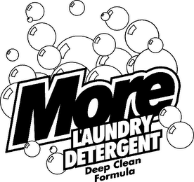MORE LAUNDRY DETERGENT DEEP CLEAN FORMULA logo