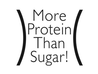 MORE PROTEIN THAN SUGAR! logo