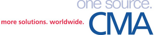 MORE SOLUTIONS. WORLDWIDE. ONE SOURCE. CMA logo