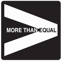 MORE THAN EQUAL logo