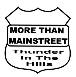 MORE THAN MAINSTREET THUNDER IN THE HILLS logo