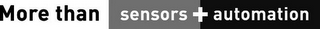 MORE THAN SENSORS + AUTOMATION logo