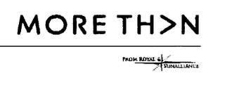 MORE TH>N FROM ROYAL & SUNALLIANCE logo