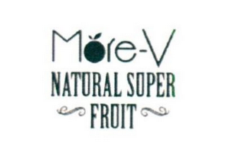 MORE-V NATURAL SUPER FRUIT logo