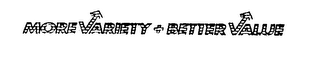 MORE VARIETY + BETTER VALUE logo