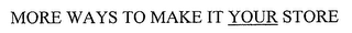 MORE WAYS TO MAKE IT YOUR MARKET logo