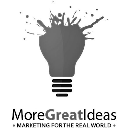 MOREGREATIDEAS · MARKETING FOR THE REALWORLD · logo