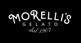 MORELLI'S GELATO DAL 1907 logo