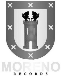 MORENO RECORDS X X X X X X X X logo