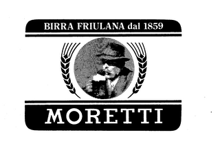 MORETTI BIRRA FRIULANA DAL 1859. logo