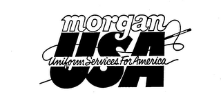 MORGAN USA UNIFORM SERVICES FOR AMERICA logo