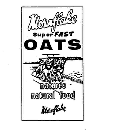 MORNFLAKE SUPER FAST OATS NATURES NATURAL FOOD MORNFLAKE logo