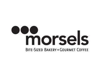 MORSELS BITE-SIZED BAKERY + GOURMET COFFEE logo