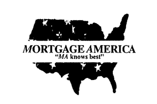 MORTGAGE AMERICA "MA KNOWS BEST" logo