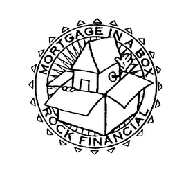 MORTGAGE IN A BOX ROCK FINANCIAL logo
