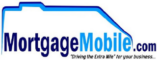 MORTGAGEMOBILE.COM "DRIVING THE EXTRA MILE" FOR YOUR BUSINESS... logo