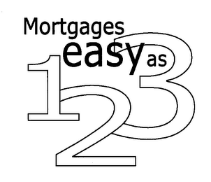 MORTGAGES EASY AS 123 logo