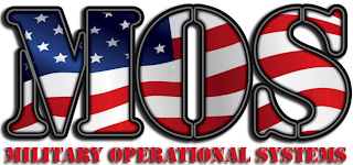 MOS MILITARY OPERATIONAL SYSTEMS logo