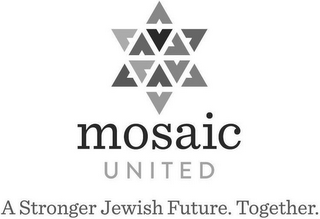 MOSAIC UNITED A STRONGER JEWISH FUTURE.T logo