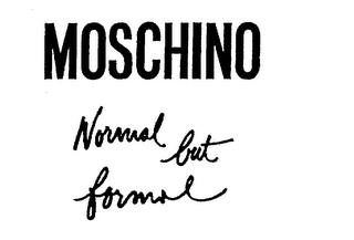 MOSCHINO NORMAL BUT FORMAL logo