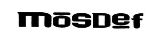 MOSDEF logo