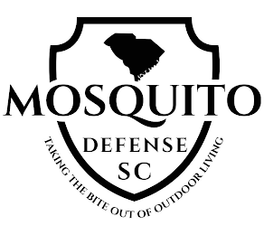 MOSQUITO DEFENSE SC TAKING THE BITE OUT OF OUTDOOR LIVING logo