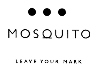 MOSQUITO LEAVE YOUR MARK logo