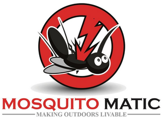 MOSQUITO MATIC MAKING OUTDOORS LIVABLE logo