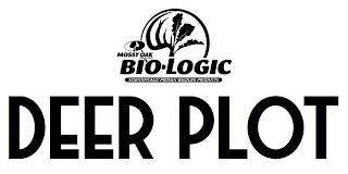 MOSSY OAK BRAND CAMO BIO LOGIC SCIENTIFICALLY PROVEN WILDLIFE PRODUCTS DEER PLOT logo