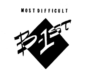 MOST DIFFICULT B-1ST logo