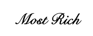 MOST RICH logo