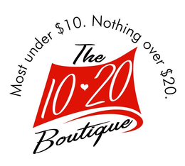 MOST UNDER $10. NOTHING OVER $20. THE 10·20 BOUTIQUE logo