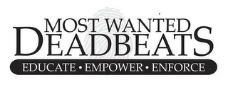 MOST WANTED DEADBEATS EDUCATE · EMPOWER · ENFORCE logo