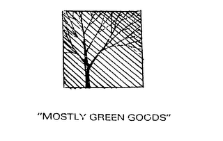 "MOSTLY GREEN GOODS" logo