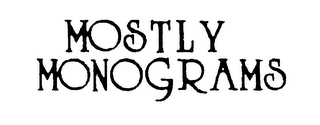 MOSTLY MONOGRAMS logo