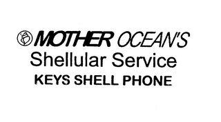 MOTHER OCEAN'S SHELLULAR SERVICE KEYS SHELL PHONE logo