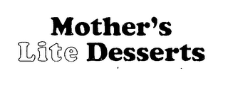 MOTHER'S LITE DESSERTS logo