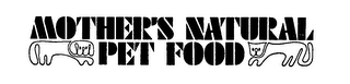 MOTHER'S NATURAL PET FOOD logo