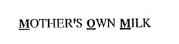 MOTHER'S OWN MILK logo