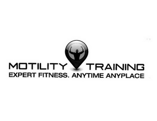 MOTILITY TRAINING EXPERT FITNESS. ANYTIME ANYPLACE logo